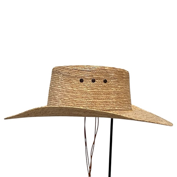 Handmade Accessories - Authentic Handmade Mexican Palm Leaf Straw Cowboy Hat - UNISEX - Like New